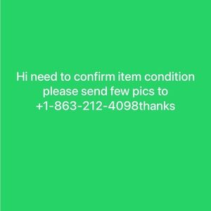 Ready to buy your item,text pics to @ +①-⑧⑥③-②①②-④⓪⑨⑧ thanks